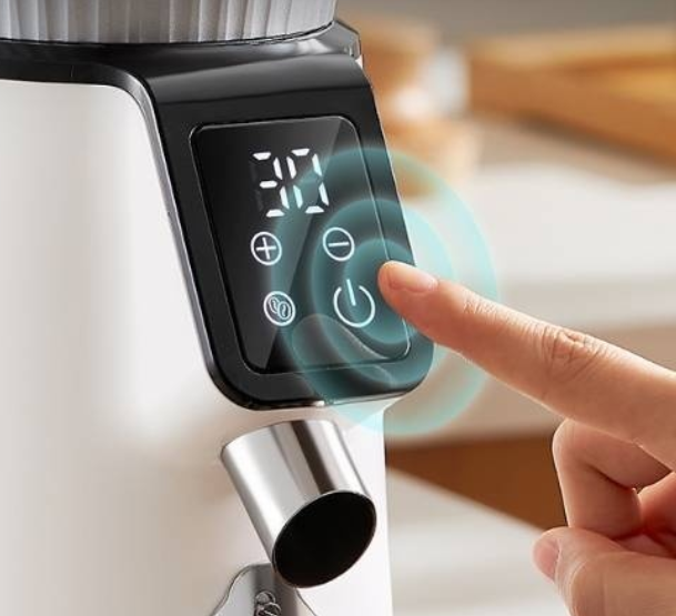 Electric Fully Automatic Coffee Bean Grinder for Household and Commercial Use with Italian Design