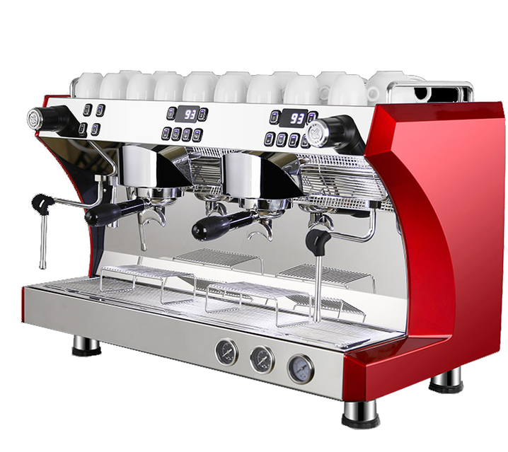 Heavy Duty Three Group Commercial Three Head Espresso Machine With Multiple Steam Wands