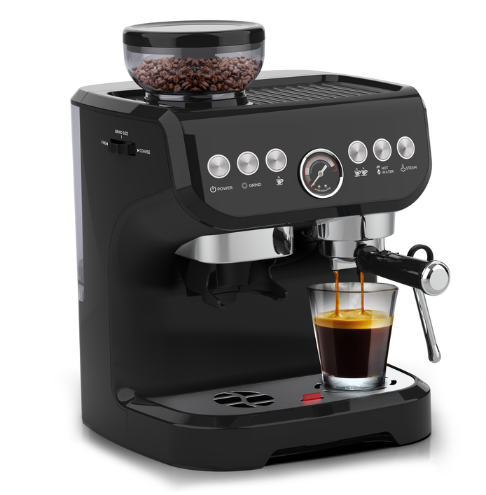 Turkish Automatic Cappuchino Espresso Coffee Maker Coffee Machine With Grinder